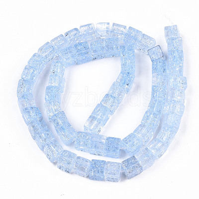 Crackle Glass Beads GLAA-S192-005E-1