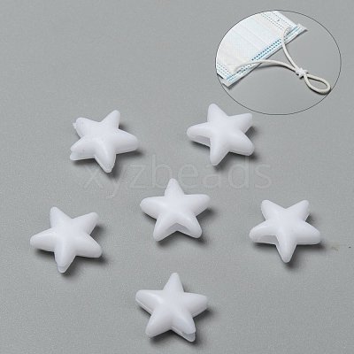 Star PVC Plastic Cord Lock for Mouth Cover X-KY-D013-01A-1