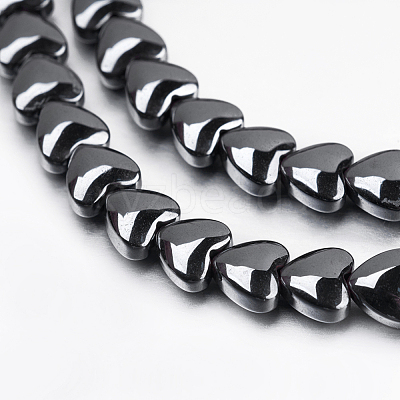 Non-magnetic Synthetic Hematite Beads Strands G-P341-38-4mm-1