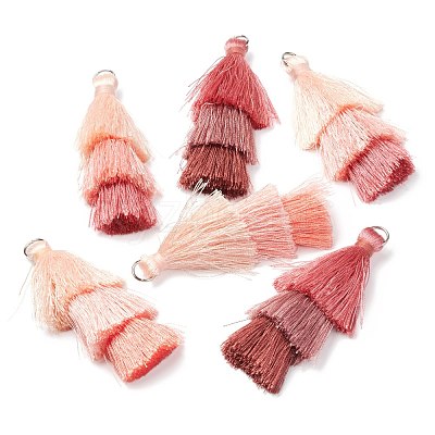 6Pcs 3 Colors Polyester Tassel Big Pendant Decorations FIND-FS0001-02A-1