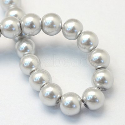 Baking Paint Glass Pearl Bead Strands X-HY-Q003-3mm-62-1