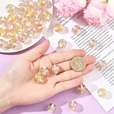 8Pcs Transparent Resin Beads RESI-YW0005-96C-1