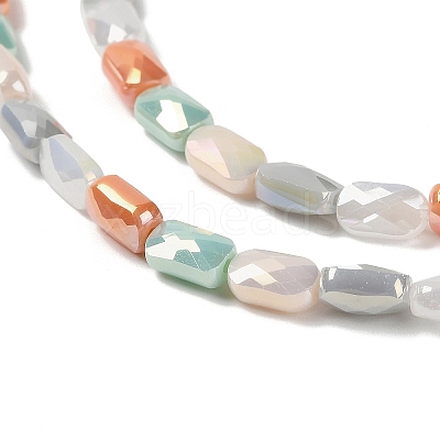 Electroplate Glass Beads Strands X-EGLA-P065-02A-04-1