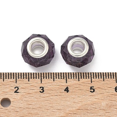 Handmade Glass European Beads GPDL25Y-07-1