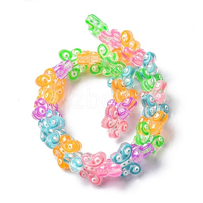 Transparent Glass Beads Strands LAMP-A154-01G-1