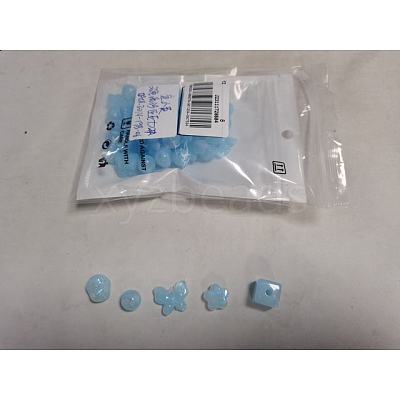 Opaque Acrylic Beads OACR-YW0001-73G-1