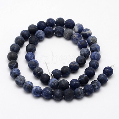 Natural Sodalite Beads Strands G-D682-8mm-1
