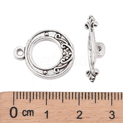 Tibetan Style Alloy Toggle Clasps LS-LF1081Y-NF-1