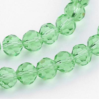 Transparent Glass Bead Strands GLAA-G013-4mm-55-1