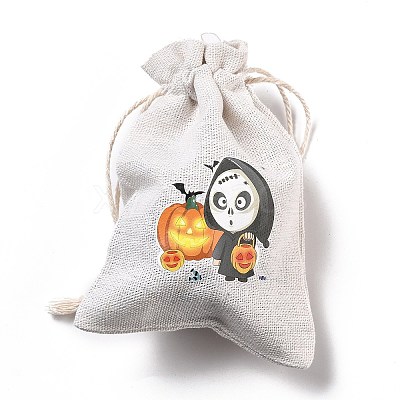 Halloween Cotton Cloth Storage Pouches LS-ABAG-M004-01P-1