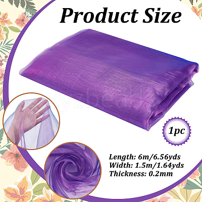 Polyester Gauze Fabric DIY-WH0780-26B-1
