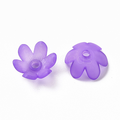 Frosted Acrylic Bead Caps MACR-S371-07A-747-1