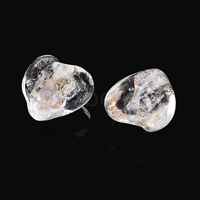 Handmade Foil Glass Beads FOIL-N029-09A-1