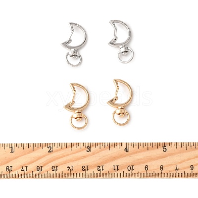 40Pcs 2 Colors Alloy Swivel Snap Hook Clasps FIND-FS0004-73A-1