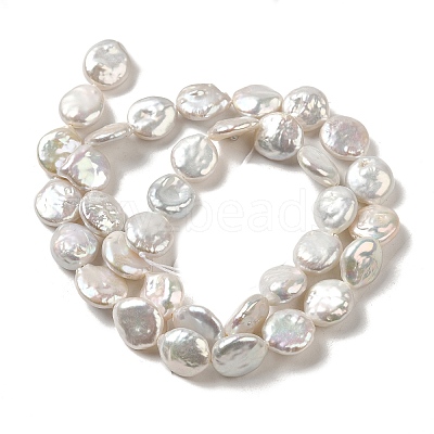Natural Baroque Pearl Keshi Pearl Beads Strands PEAR-E016-007-1