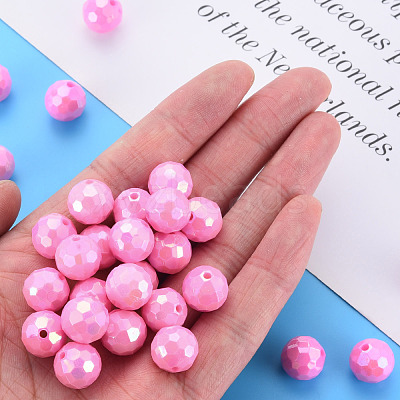 Opaque Acrylic Beads TACR-S154-10F-05-1