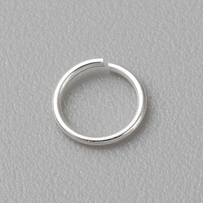 925 Sterling Silver Open Jump Rings STER-WH0008-30-1