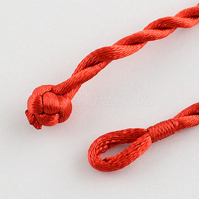 Braided Handmade Nylon Bracelet Cord BJEW-R257-01-1