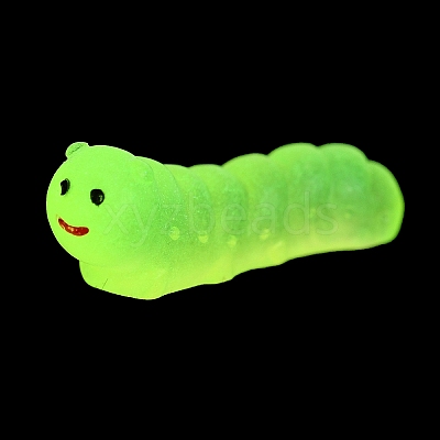 Luminous Resin Worm Ornament DJEW-R011-01C-06-1