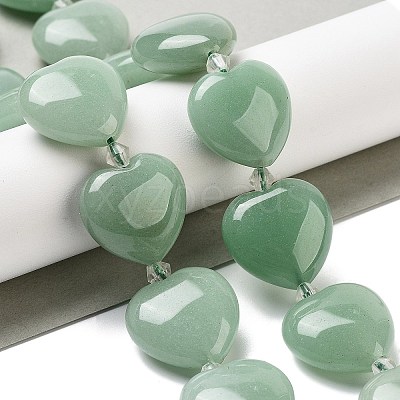 Natural Green Aventurine Beads Strands G-C150-A21-01-1