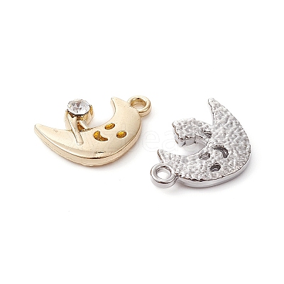 4Pcs 2 Colors Rack Plating Alloy Rhinestone Pendants FIND-YW0003-60-1