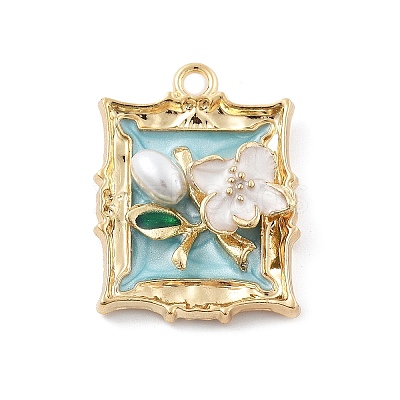 Alloy Enamel Pendants FIND-G089-02G-01-1