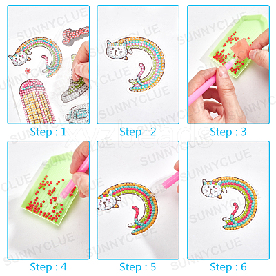 DIY Diamond Painting Stickers Kits For Kids DIY-WH0168-58-1