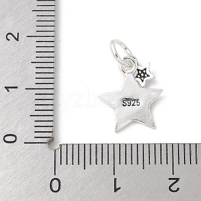 S925 Sterling Silver Pendant STER-H115-04A-S-1