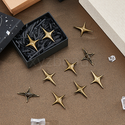 16Pcs Star Alloy Lapel Pins for Backpack Clothes JEWB-FH0002-96AB-1