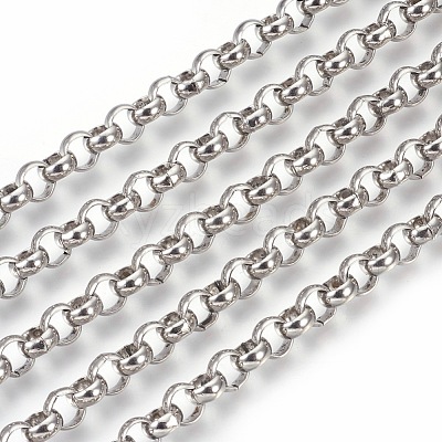 Tarnish Resistant 304 Stainless Steel Rolo Chains CHS-L017-18C-1