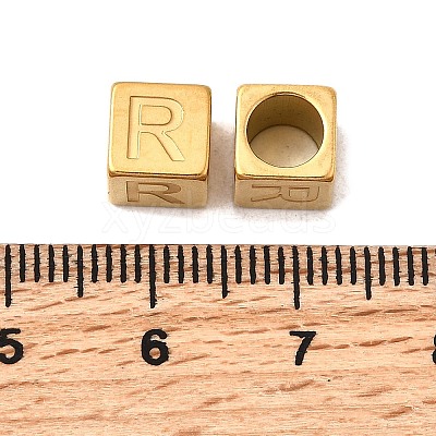 304 Stainless Steel European Beads STAS-D382-02R-G-1