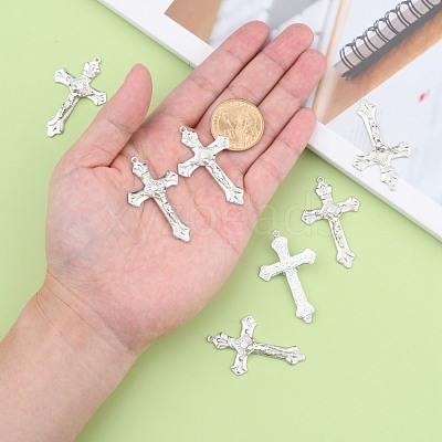Alloy Crucifix Cross Pendants EC1053-P-1