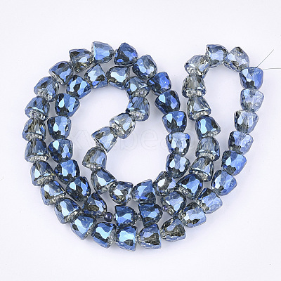 Electroplated Glass Beads EGLA-T016-01-1