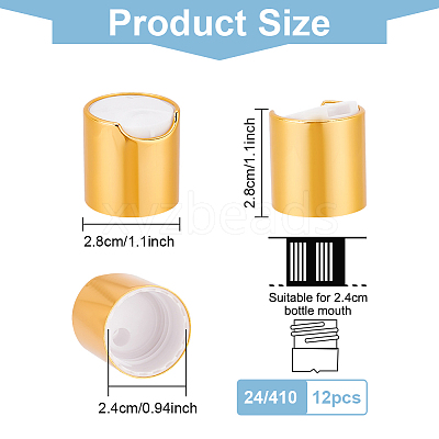 Aluminized Plastic Press Caps AJEW-WH0258-583A-1