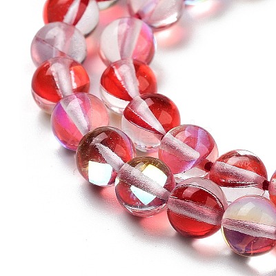 Transparent Glass Beads GLAA-B022-6mm-04-1