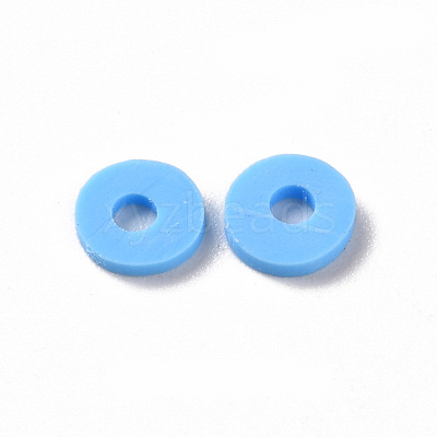Handmade Polymer Clay Beads Strands CLAY-R089-6mm-T01B-1