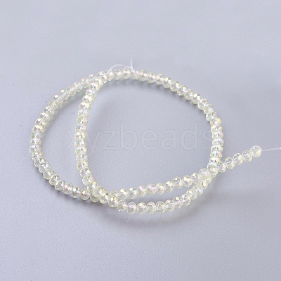 Electroplate Glass Beads Strands EGLA-D020-3x2mm-70-1