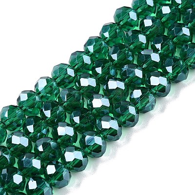 Electroplate Glass Beads Strands EGLA-A044-T6mm-A18-1