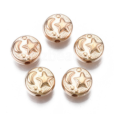 Plating ABS Plastic Beads X-KY-N007-81-1