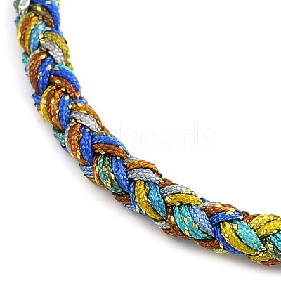 4MM Braided Nylon Cord Bracelets FIND-A057-01G-02-1