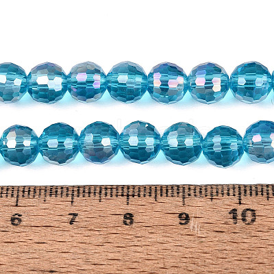 Transparent Glass Beads Strands GLAA-Q107-02A-13-1