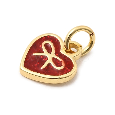 Brass Enamel Charms KK-A268-13G-01-1