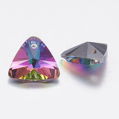 Faceted Glass Rhinestone Charms RGLA-F050-B-001-1