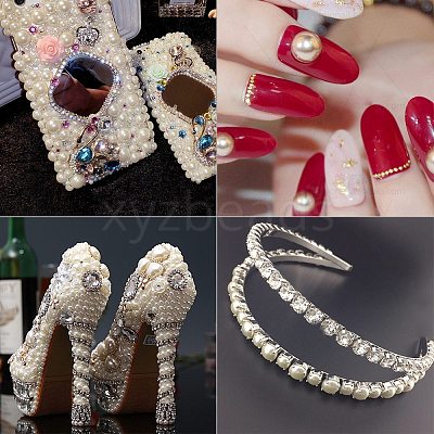 Imitation Pearl Acrylic Cabochons OACR-PH0001-09-1
