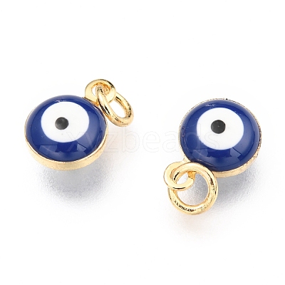 Brass Enamel Beads LS-X-KK-B024-02G-E-1