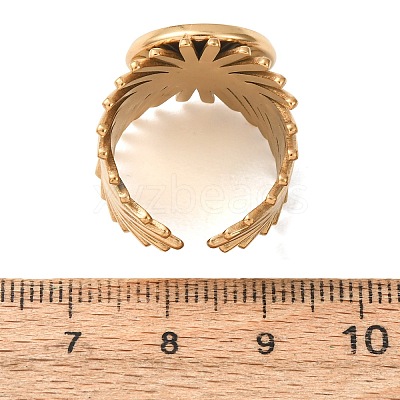 V-Shaped 304 Stainless Steel Cuff Ring Components SA-CBAC0DF-01D-G-1