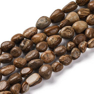 Natural Picture Jasper Beads Strands LS-G-G146-A01-01-1