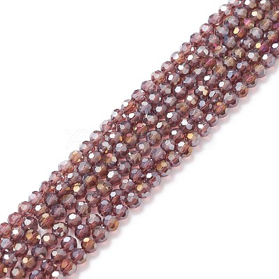 Electroplate Glass Beads Strands EGLA-D021-81-1