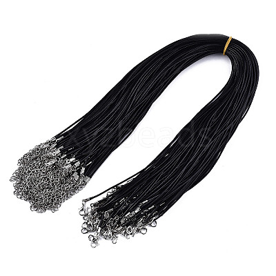Waxed Cotton Cord Necklace Making LS-X-MAK-S034-001-1