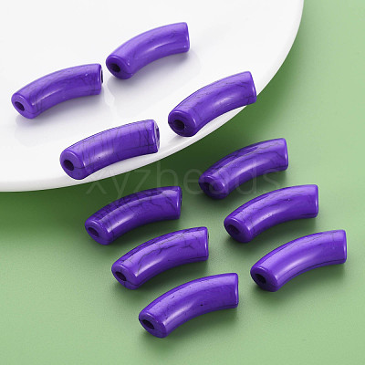 Opaque Crackle Acrylic Beads MACR-S372-001N-004-1